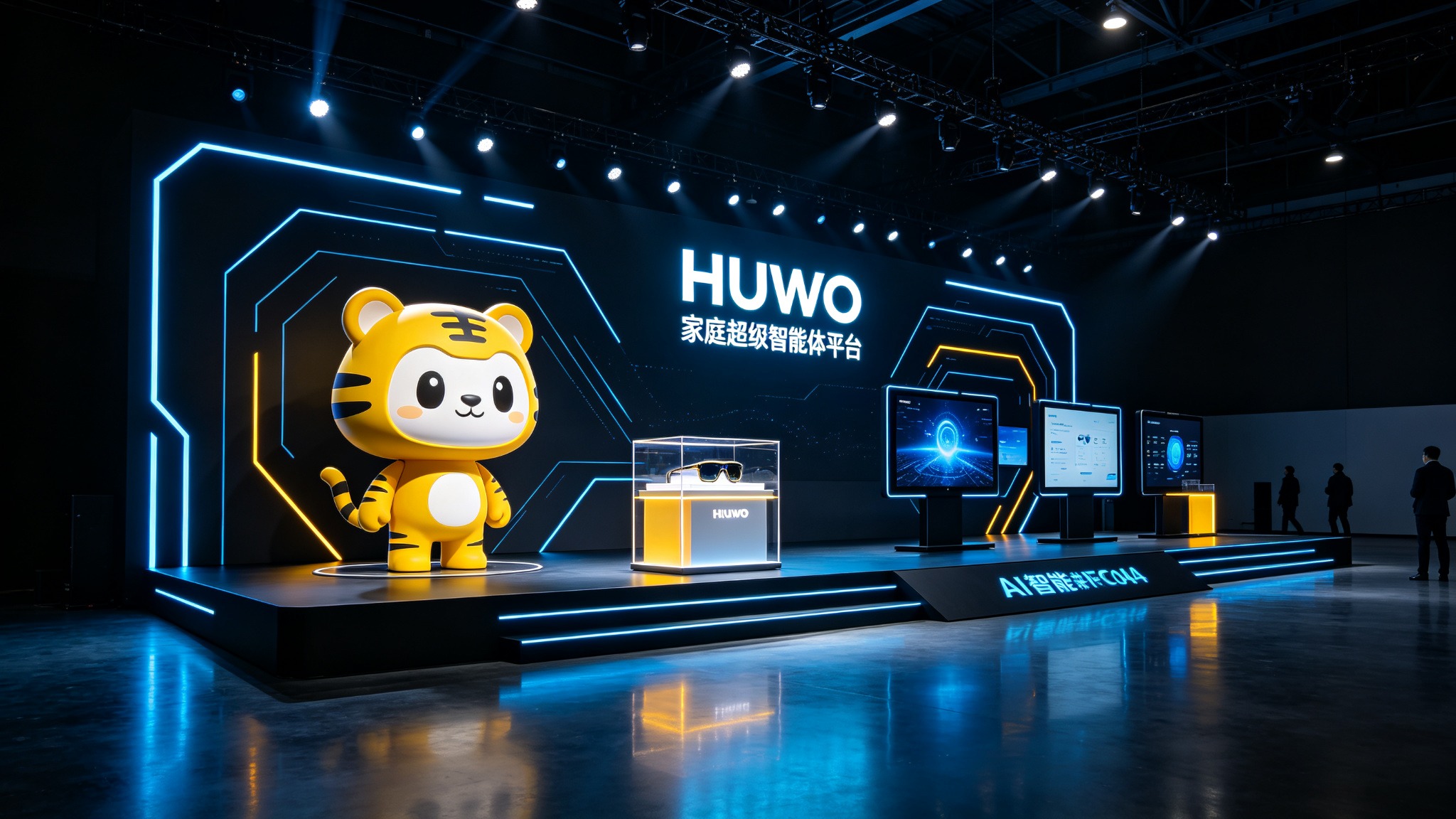 HUWO exhibition and demo stage